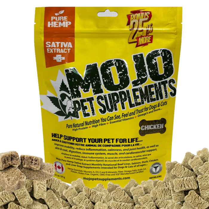 Mojo Pet Supplements VHP Hemp (Cannabis sativa) Chews CHICKEN_LG