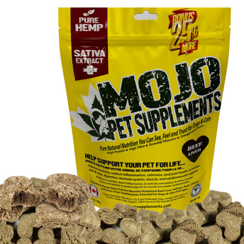 Mojo Pet Supplements VHP Hemp (Cannabis sativa) Chews BEEF LIVER_LG