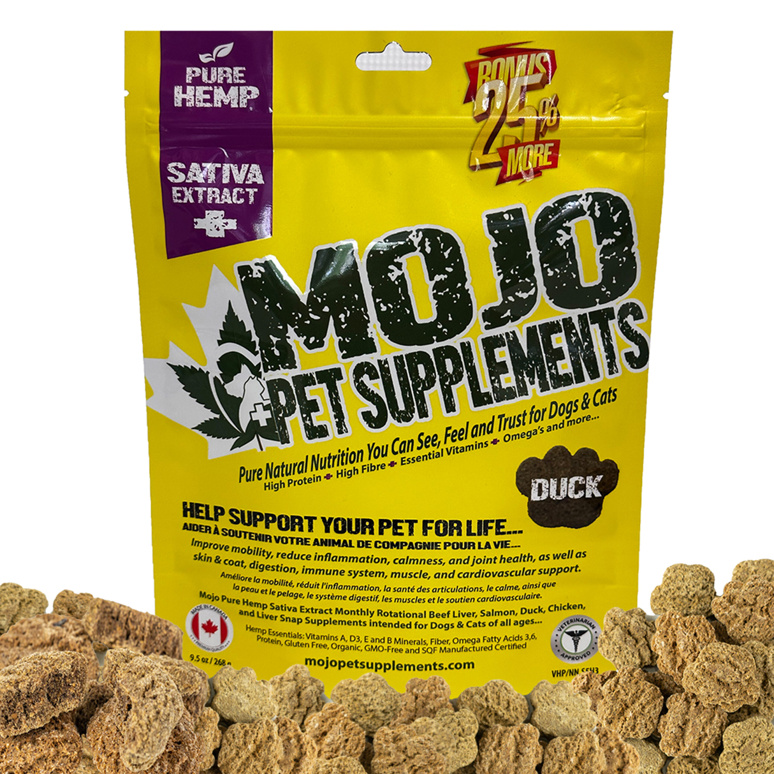 Pet Supplements VHP Hemp Mojo (Cannabis sativa) VHP Hemp Chews DUCK_LG