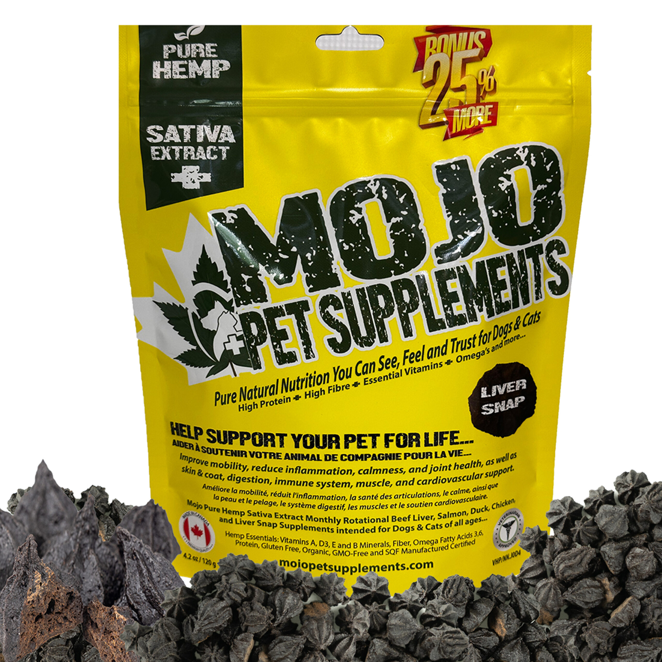 Pet Supplements VHP Hemp Mojo (Cannabis sativa) Chews LIVER SNAP_LG